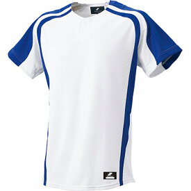 【メール便送料無料】【SSK　エスエスケイ】【ウェア】 野球 1ボタンプレゲームシャツ SSK-BW0906 (1063) ホワイト×Dブルー メンズ・ユニセックス　[210319] 父の日 プレゼント