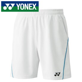 【メール便可230円】【ヨネックス　YONEX】【ウェア】 15124 テニス・バドミントン ニットハーフパンツ メンズ レディース 男女兼用 UVカット ホワイト 011 [220508]