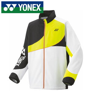 ★ヒートカプセル機能採用で暖かい★【 ヨネックス YONEX 】【ウェア】 裏地付 ウィンド ウォーマーシャツ メンズ レディース 男女兼用 防寒 保温 テニス バドミントン 70100 (011) ホワイト [2412