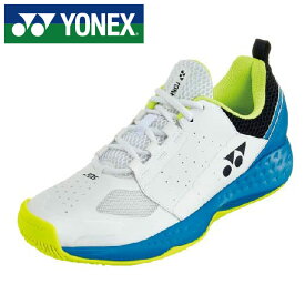 【2024年春夏モデル】【ヨネックス　YONEX】【シューズ　靴】 テニスシューズ パワークッション206 メンズ レディース 靴幅3E オールコート用 SHT206 (725) ホワイト/オーシャンブルー [240523]