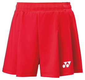 [最大2000円OFFクーポン発行中]★日本バドミントン協会審査合格品★【ヨネックス　YONEX】【ウェア】テニス・バドミントン レディース用ショートパンツ 女性用 25075 (338) ルビーレッド [231013]