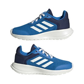 【あす楽】【アディダス　adidas】【シューズ　靴】 ジュニア用ランニングシューズ TENSAUR RUN K 子供 こども スニーカー ひも 紐靴 通学 GW0396 ブルーラッシュ/コアホワイト [ten][240129]