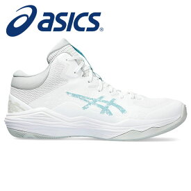 【あす楽】★バスケを楽しむプレーヤーやエントリープレーヤーにオススメ★【アシックス　asics】【シューズ　靴】 バスケットボールシューズ NOVA FLOW 2 (ノヴァ フロー 2) ノバ メンズ バッシュ 1063A071 (100) ホワイト/グリスブルー [ten][230930] 父の日 プレゼント