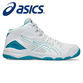 【あす楽】【2024年春夏モデル】【アシックス　asics】【シューズ　靴】 ジュニア用バスケットボールシューズ DUNKSHOT MB 9 (ダンクショット MB 9 ) 子供 こども 小学生 バッシュ 1064A006 (109) ホワイト/ラグーン [ten][240328]