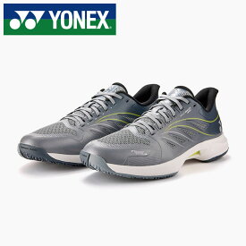 【 2026年 秋冬モデル】【 ヨネックス YONEX 】【 シューズ 靴 】 テニスシューズ パワークッション エアラスダッシュ 5 ワイド GC メンズ レディース 男女兼用 軽量 4E ワイド 幅広 オムニクレー テニス オムニ クレー SHTAD5WG (695) プラチナ [ten][260730][amz]
