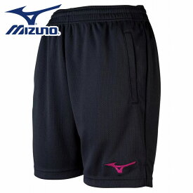 【メール便可230円】【ミズノ　MIZUNO】【ウェア】バレーボール　ハーフパンツ　レディース　女性用　プラクティスパンツ　プラパン　V2MB021297　ブラック×ベリーピンク　[200203] 部屋着