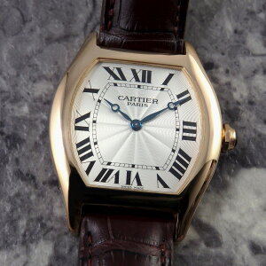 �J���e�B�G Tortue �g�[�`�� LM CARTIER PARIS CPCP 2498E ���[�} �M���[�V�F�_�C���� �芪�� �g�m�[ 18K �s���N�S�[���h �����C