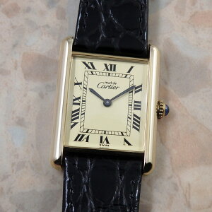 Cartier �}�X�g�^���N LM ���[�} �芪���� VINTAGE ���B���e�[�W�E�H�b�` �A���e�B�[�N���v �����Y�r���v �J���e�B�G Must Tank �A�C�{���[