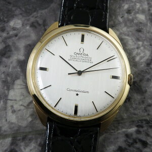 IK RXe[V AeB[N 18C 1966N 󏭃^Cv OMEGA 18KYG CG[S[h  Nm[^[