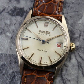 ロレックス オイスターデイト Ref.6466 希少 赤黒カレンダー 40ミクロンGP 1956年製 アンティーク ROLEX ヴィンテージ腕時計