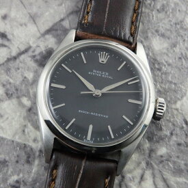 ロレックス オイスター ロイヤル アンティーク 6444 ROLEX 手巻き ブラック 黒文字盤 ヴィンテージ 腕時計