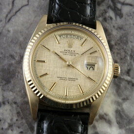 ロレックス デイデイト 1803 希少 モザイクシグマダイヤル K18YG ROLEX 金無垢 ヴィンテージ 自動巻 Cal.1556 DAY-DATE イエローゴールド 1970年