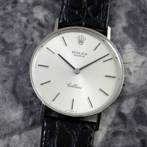 �����b�N�X �`�F���[�j Ref.3833 ROLEX �A���e�B�[�N CELLINI ���B���e�[�W �����Y 18KWG �z���C�g �S�[���h 1972�N
