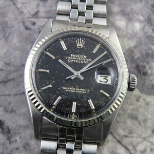 �����b�N�X �f�C�g�W���X�g 1601 ���B���e�[�W �u���b�N �~���[ �_�C���� ROLEX �����Y �A���e�B�[�N �������� 1968�N Cal.1570 ��������