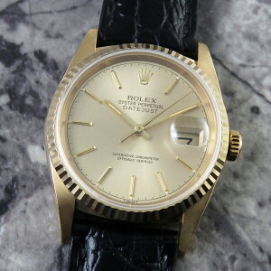 �����b�N�X �f�C�g�W���X�g REF.16238 YG �� �`���v�^�[�����O�_�C���� �����C Cal.3135 1989�N ROLEX DATEJUST ������ ���B���e�[�W �A���e�B�[�N�E�H�b�` �S�[���h