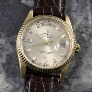 �����b�N�X �f�C�f�C�g 118238 �V�����p�������� �_�C���C���f�b�N�X ROLEX DAYDATE YG �����C �C�G���[�S�[���h K18YG 2002�N Cal.3155 ��������