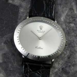 �����b�N�X �`�F���[�j Ref.4083 �I�[�o�� �� 18KWG ROLEX Cellini ���B���e�[�W 18�����C �z���C�g�S�[���h �A���e�B�[�N 1974�N �����Y WG