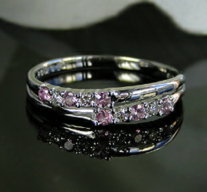 楽天市場】プラチナ900【0.08ct】ピンクサファイアリング 人気 可愛い 