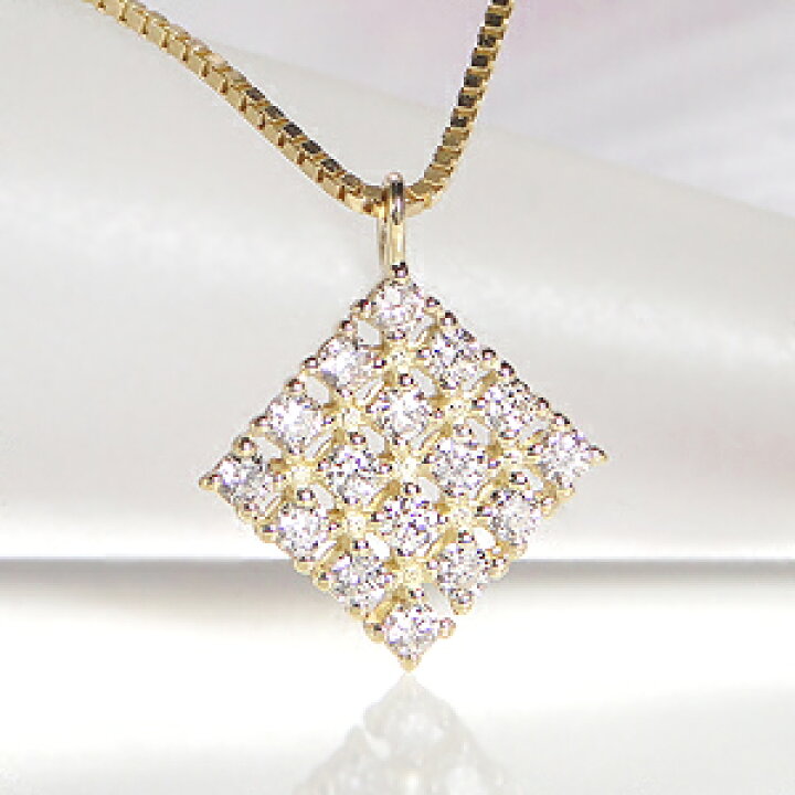 楽天市場】k18YG/WG/PG【0.15ct】ひし形 ダイヤモンド  