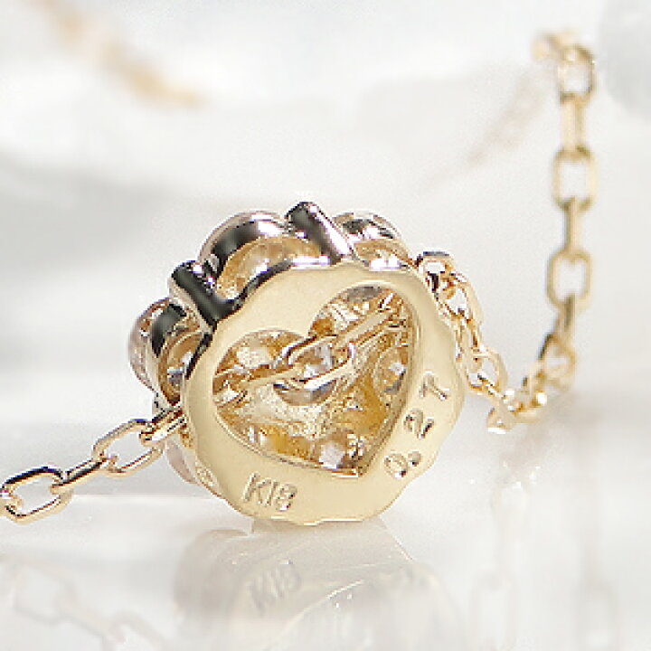楽天市場】K18WG/YG/PG【0.27ct】フラワーモチーフ ダイヤモンド  