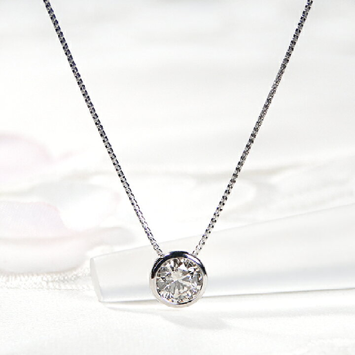 楽天市場】Pt900【0.50ct】一粒ダイヤモンド ネックレスプラチナ 人気 