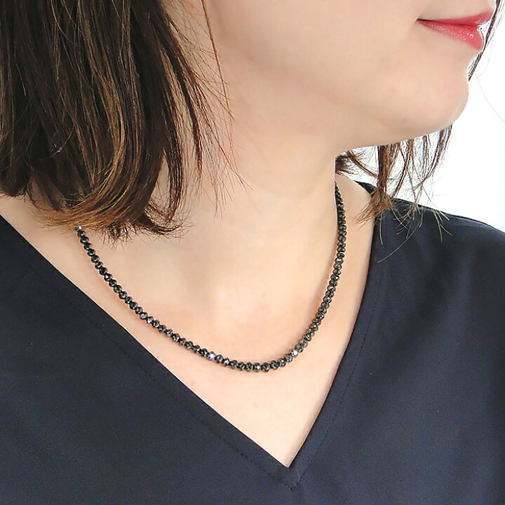楽天市場】Pt850【50.0ct】ブラックダイヤモンド ネックレスプラチナ 