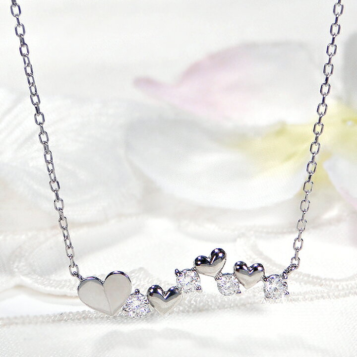楽天市場】K18YG/PG/WG【0.20ct】ハートモチーフ ダイヤモンド ライン