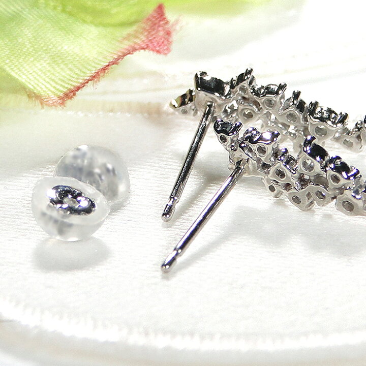 楽天市場】Pt900【0.40ct】ダイヤモンド ピアスアシンメトリー  