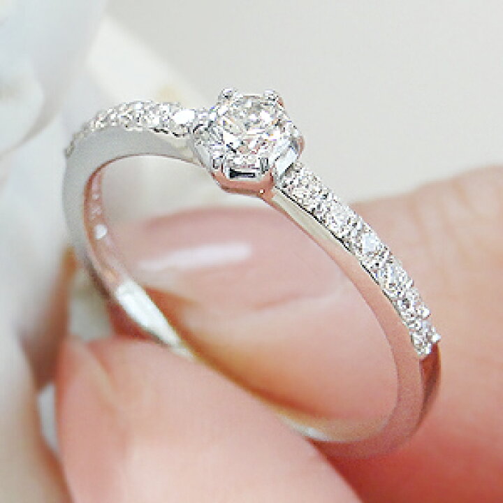 楽天市場】k18PG/WG/YG 【0.35ct】ダイヤモンド リング 18金 結婚記念  