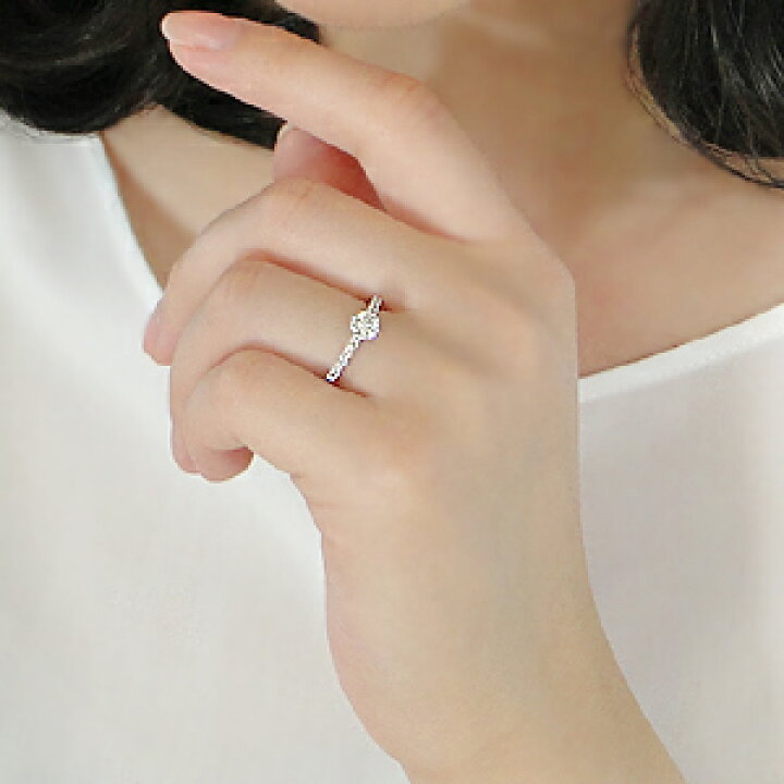楽天市場】pt900【0.45ct】ダイヤモンド リング 結婚記念日 可愛い  