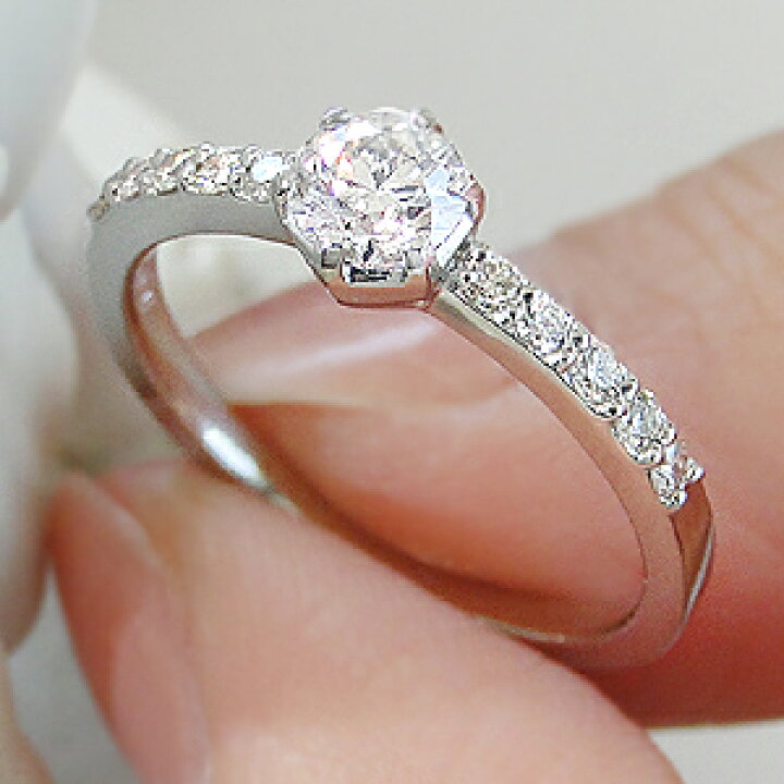 楽天市場】pt900【0.45ct】ダイヤモンド リング 結婚記念日 可愛い 