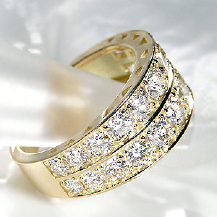 楽天市場】K18WG/YG/PG 【2.0ct】ダイヤモンド リング送料無料 代引  