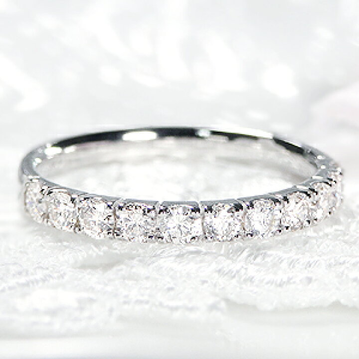 楽天市場】pt900【0.50ct】ダイヤモンド エタニティリング【送料無料  