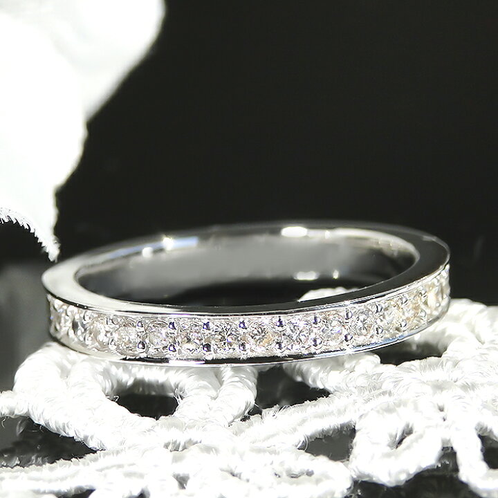楽天市場】pt950 【0.5ct】ダイヤモンド フルエタニティリングプラチナ 