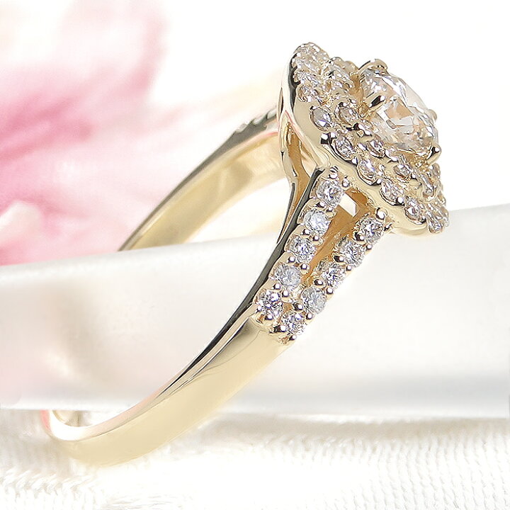 楽天市場】K18YG【0.90ct】ダイヤモンド リング送料無料 代引手数料  