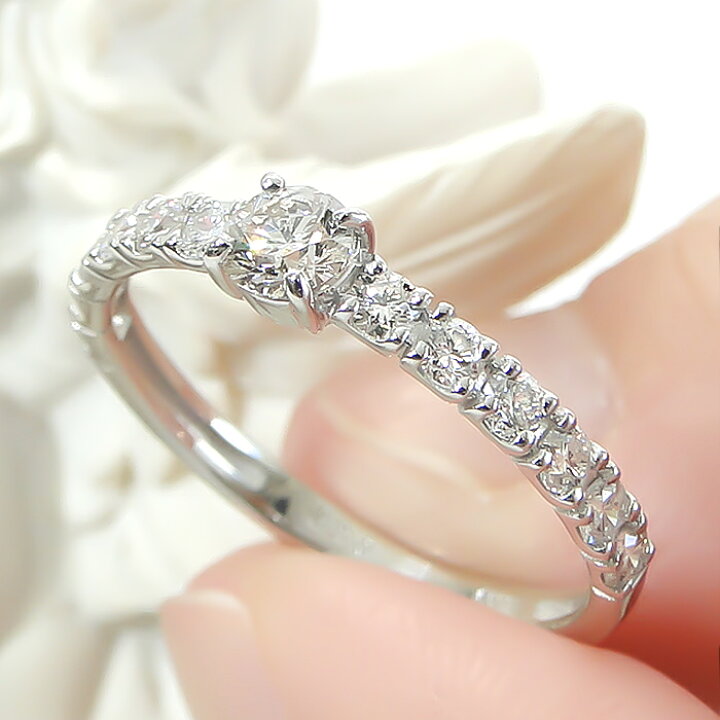 楽天市場】Pt900【0.50ct】ダイヤモンド リング送料無料 代引手数料  