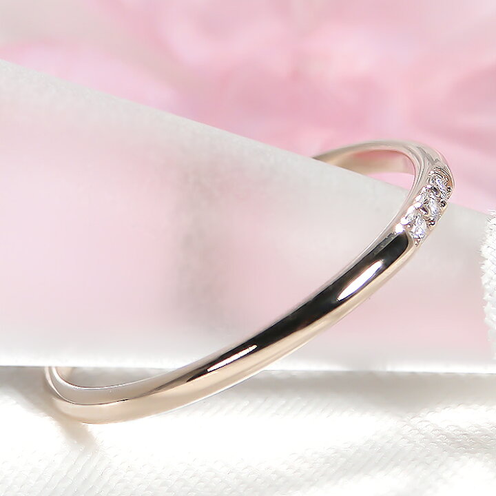 楽天市場】K18YG/PG/WG【0.03ct】ダイヤモンド リング送料無料 代引 