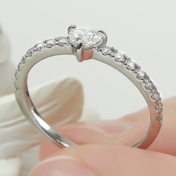 楽天市場】pt900/K18YG/PG/WG【0.38ct】ハートカット ダイヤモンド 
