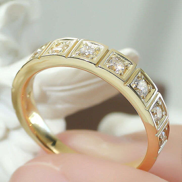 楽天市場】K18YG/PG/WG【0.30ct】ダイヤモンド エタニティリング 送料 