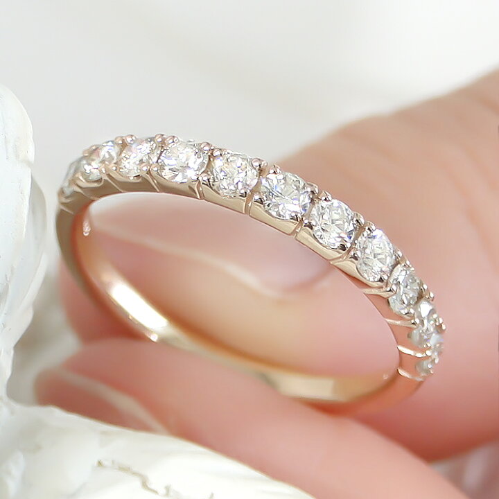 楽天市場】K18WG/YG/PG【0.50ct】ダイヤモンド エタニティリング 送料 