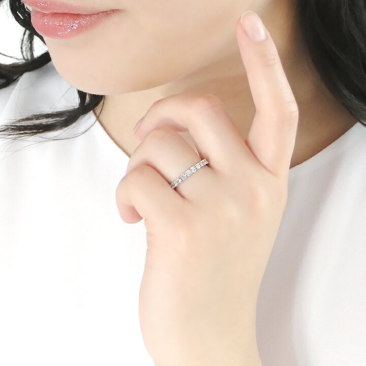 楽天市場】pt900【0.50ct】ダイヤモンド エタニティリング【送料無料 