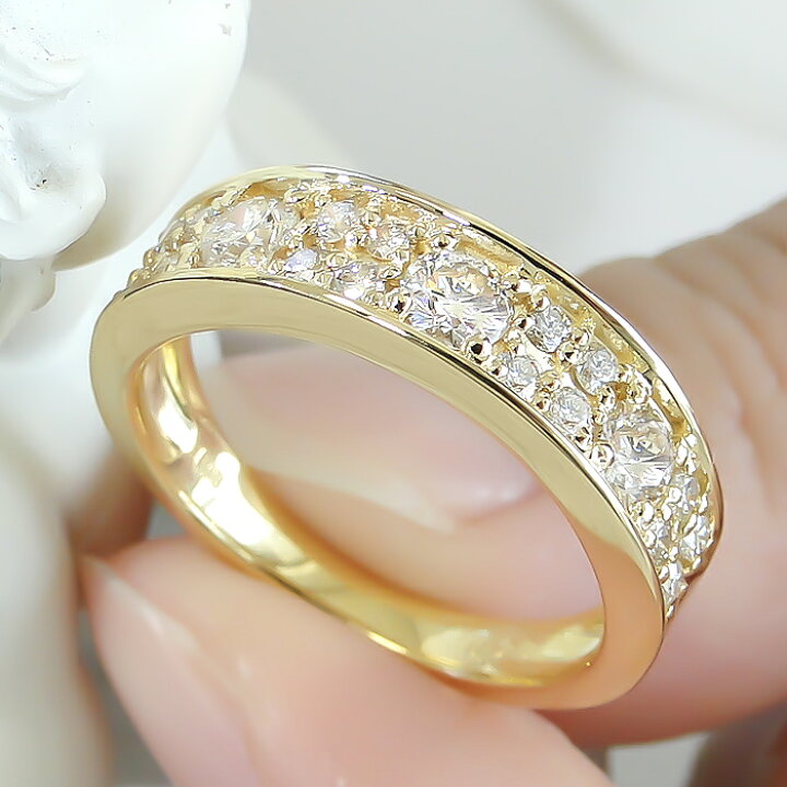 楽天市場】K18YG/WG/PG【0.70ct】ダイヤモンド エタニティリング 送料 