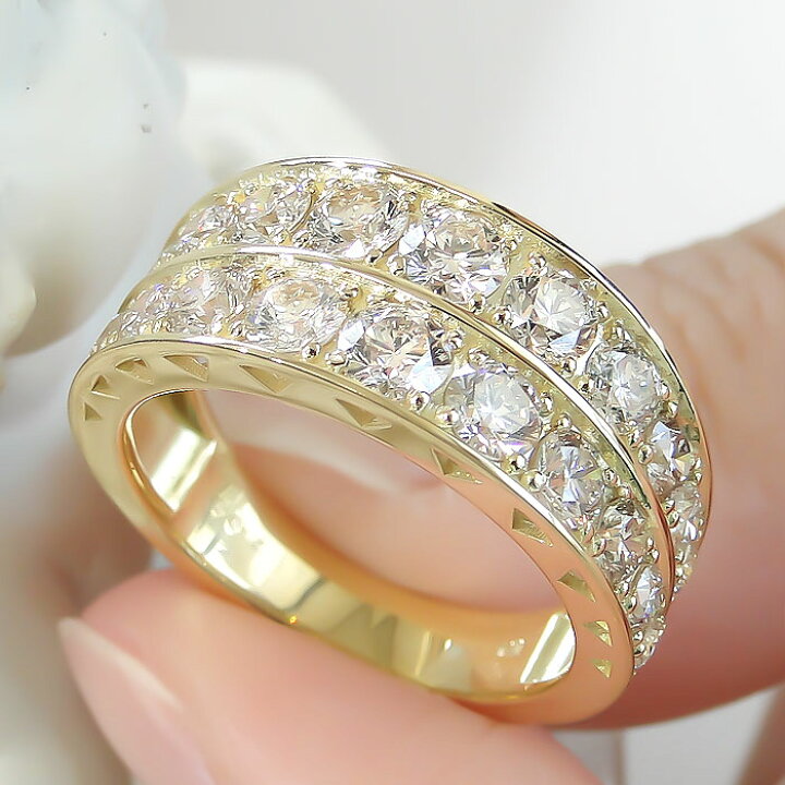 楽天市場】K18WG/YG/PG 【2.0ct】ダイヤモンド リング送料無料 代引  