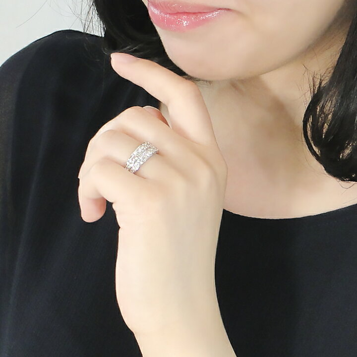 楽天市場】pt900【1.0ct】ダイヤモンド 2連 エタニティリング送料無料 