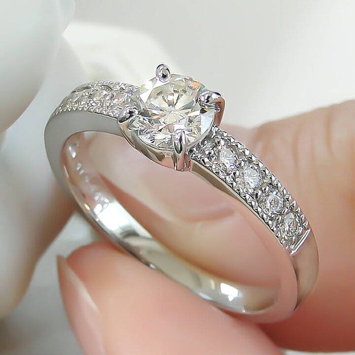 楽天市場】pt900【0.65ct】ダイヤモンド リング プラチナ プラチナ900 