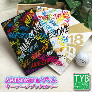 AWESOME mO [f[WubNJo[ vSt@[ StP[X 킢  Ehpi Stpi v[g Mtg Jt {v U[ Yardage Book Cover LEATHER TYB