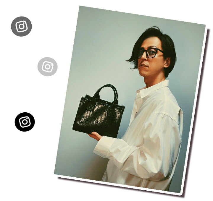 楽天市場】クロコデザイン ミニ トートバッグ (全3色) tote bag 高級感 