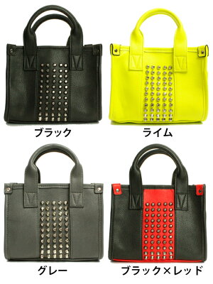 【送料無料】スタッズ付きミニトートバッグtotebagPUレザー小さめゴルフ散歩など【AWESOME/オーサム】10P01Oct16