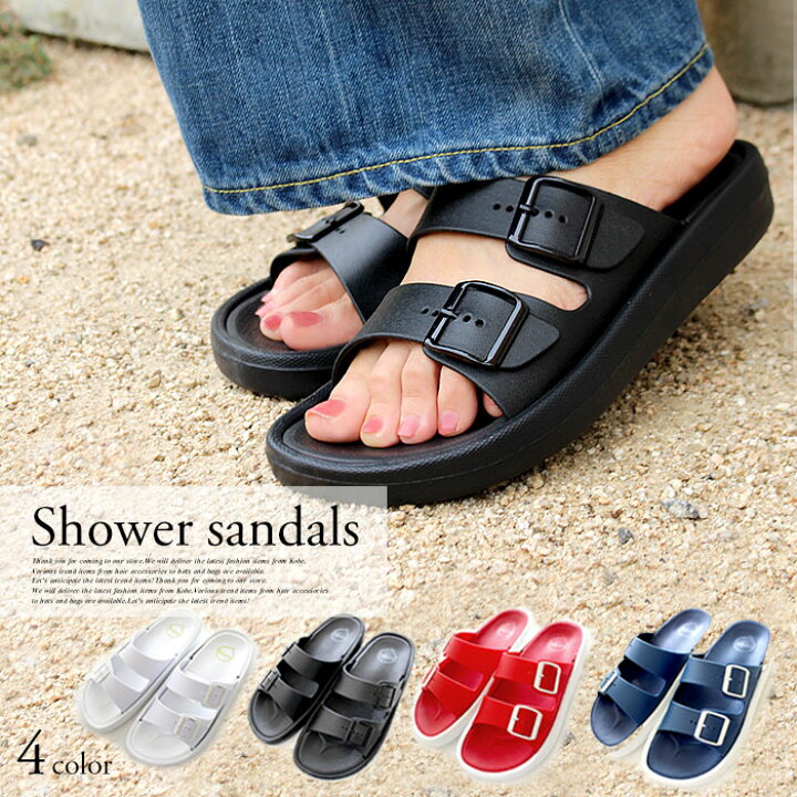 楽天市場 全品 Offクーポン配布中 期間限定 シャワーサンダル スポーツサンダル サンダル ビーチサンダル 脚 カジュアル スポーティ 可愛い 靴下 くつした ルーズ 重ね履き Awesome Shop オーサムショップ