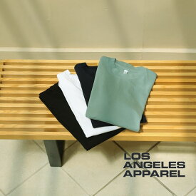 [20%OFFクーポン有]LOS ANGELES APPAREL（ロサンゼルスアパレル）半袖 ガーメントダイ クルーネック Tシャツ 6.5オンス【メール便対象】トップス シャツ Tシャツ インナー メンズ ルームウェア 無地